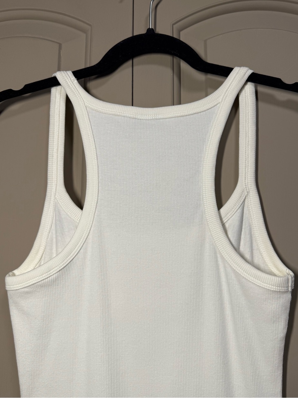 ASOS White Ribbed Racerback Tank Dress - Picture 4 of 4